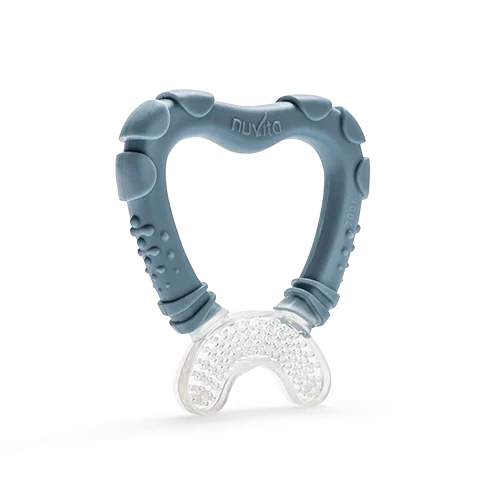 Nuvita blue and clear teether gum cleaner product view