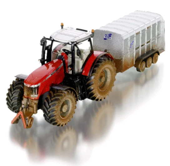 Siku Massey Ferguson 8680 with Ifor Williams Trailer