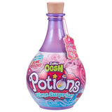 ZURU Oosh Magic Potions Surprise purple potion bottle with pink decorative details and Potions branding on a white background.