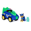 PAW Patrol Chase Dino Rescue Cruiser with Chase and green dinosaur figures