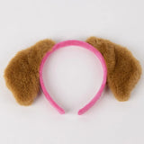 Paw Patrol pink headband with soft brown dog ears