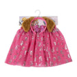 Paw Patrol Fantasy Accessories Beauty Set with pink tutu skirt and brown dog ear headband displayed together