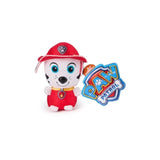 Marshall mini plush in red outfit with PAW Patrol tag