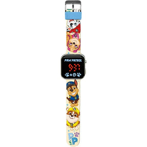 aw Patrol LED Watch front view showing LED display and character strap