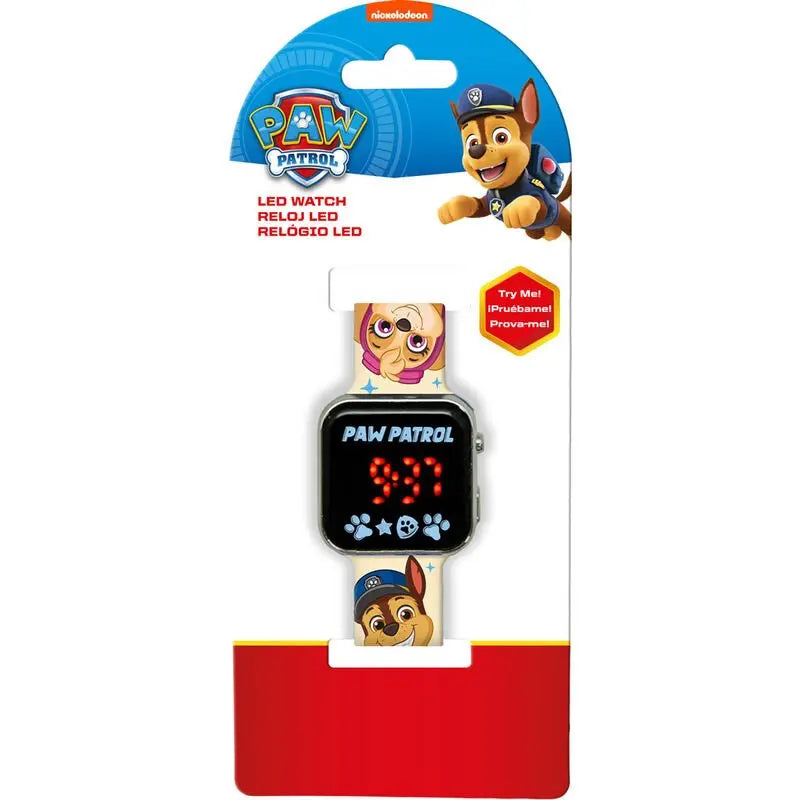 Paw Patrol LED Watch in official Nickelodeon branded packaging
