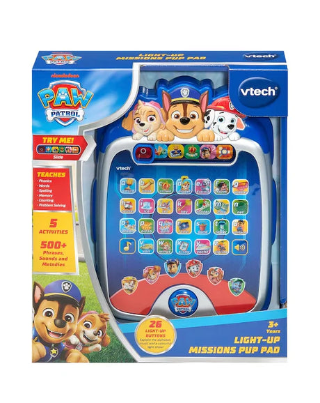 PAW Patrol Light-Up Missions Pup Pad in packaging with characters – Ireland.