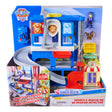 PAW Patrol Pup Squad Search and Rescue HQ Playset retail packaging showing the assembled rescue tower with slide launcher figures and vehicle