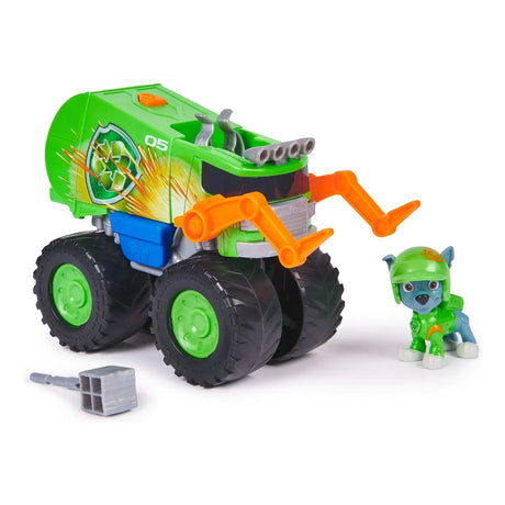 PAW Patrol Rocky Rescue Wheels Recycle Truck Toy with figure and accessories out of box – Ireland