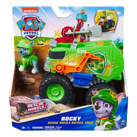 PAW Patrol Rocky Rescue Wheels Recycle Truck Toy with figure in retail packaging – Ireland