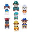 Paw Patrol Rubble & Crew Construction Family Figure Gift Pack with 7 pup figures on a white background