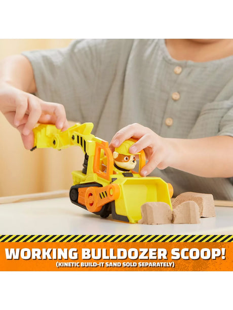Paw Patrol Rubble & Crew Rubble’s bulldozer showing the working front scoop