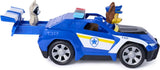 PAW Patrol Search & Rescue Chase Rescue Cruiser shown from the side with Chase figure and rear rescue section