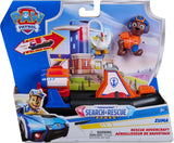 PAW Patrol Search and Rescue Zuma Rescue Hovercraft toy in retail packaging with Zuma figure and chicken figure visible