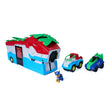 PAW Patrol Dino Mobile Headquarters in vehicle form with two vehicles and Chase figure