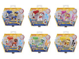 PAW Patrol The Movie Hero Pup figure assortment shown in six packaged variants