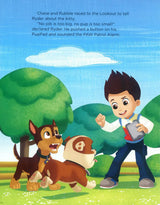 PAW Patrol Treasury interior page showing Chase, Rubble and Ryder