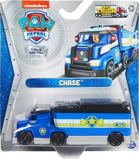 Chase PAW Patrol True Metal Big Truck Pups truck shown in packaging