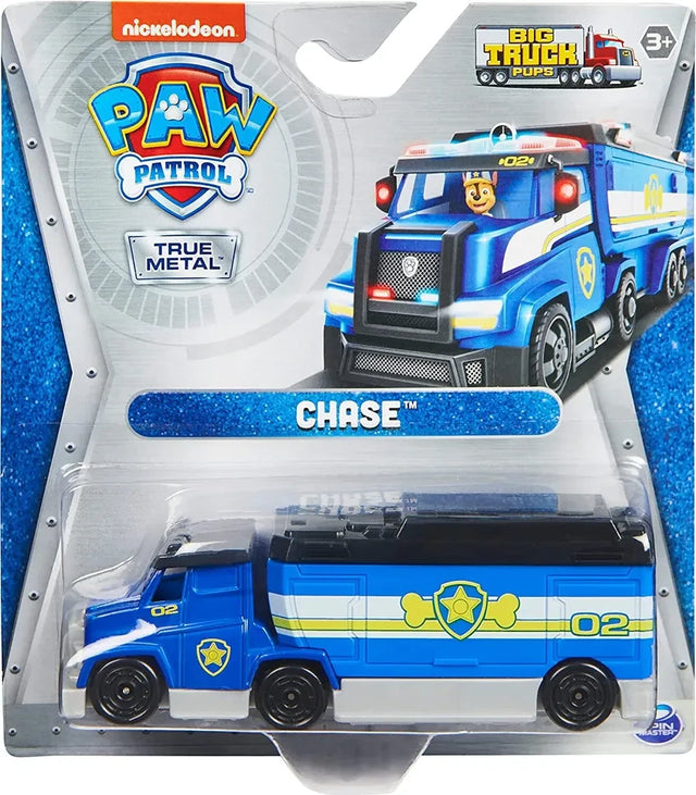 Chase PAW Patrol True Metal Big Truck Pups truck shown in packaging