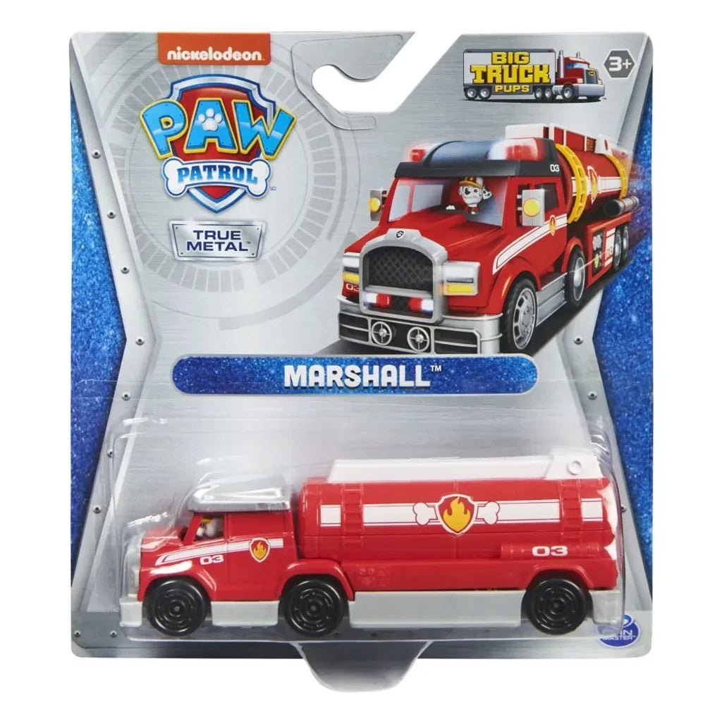 Marshall PAW Patrol True Metal Big Truck Pups truck shown in packaging