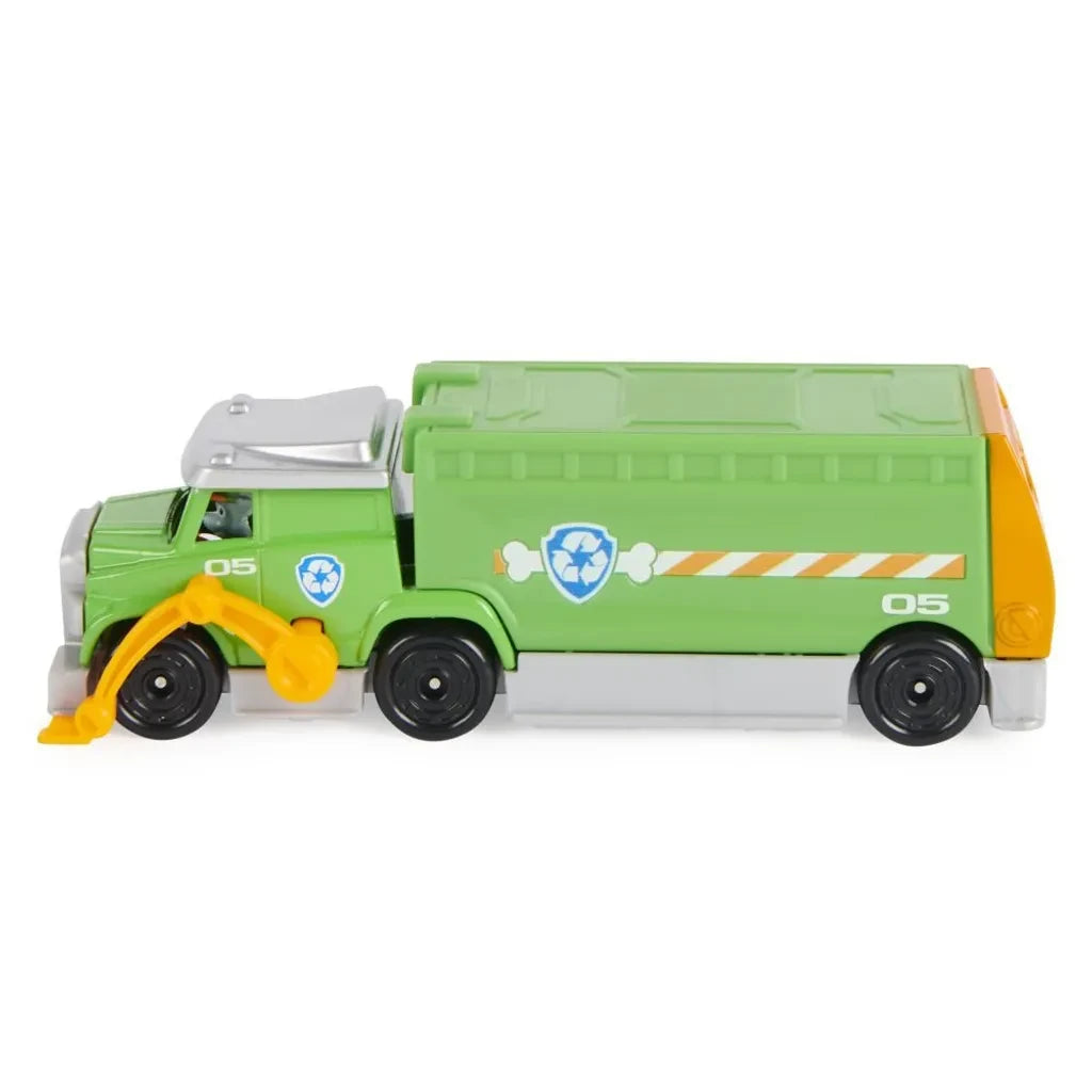 Rocky green PAW Patrol Big Truck Pups truck shown from the side