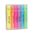 PENfection erasable mini highlighter set with six coloured markers enclosed in the clear case