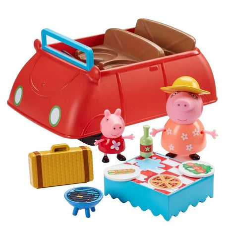 Peppa Pig Big Red Car toy showing Mummy Pig and picnic accessories Ireland