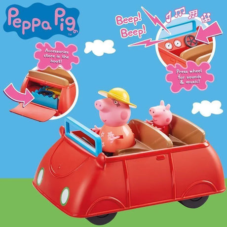 Peppa Pig Big Red Car toy with boot storage and sound buttons Ireland