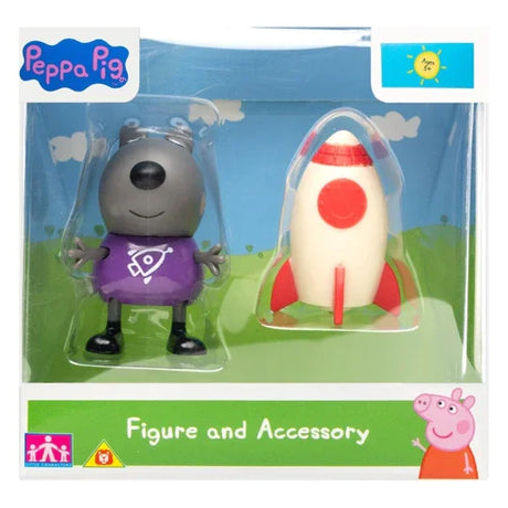 Peppa Pig Danny Dog Rocket Toy front box view with figure and accessory Ireland