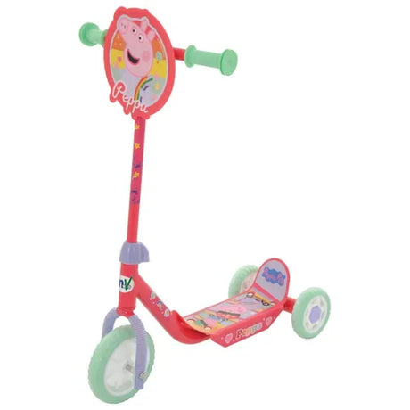 Peppa Pig deluxe tri scooter with three wheels and character plaque in Ireland