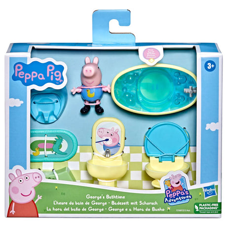 Peppa Pig George’s Bathtime Playset in packaging with figure and accessories Ireland