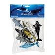 Peterkin Classics Ocean World 8 piece set in clear bag packaging with assorted sea animal figures visible inside