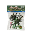 Peterkin Classics Reptile World 9 piece set in clear bag packaging with the assorted reptile and amphibian figures visible inside