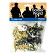 Peterkin Classics Soldier World 16 piece set in clear bag packaging with tan and dark green soldier figures visible inside