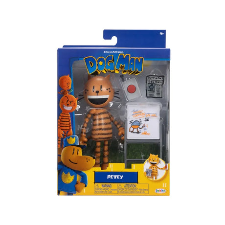 Petey 5-inch Dog Man figure in retail packaging with accessories – Ireland