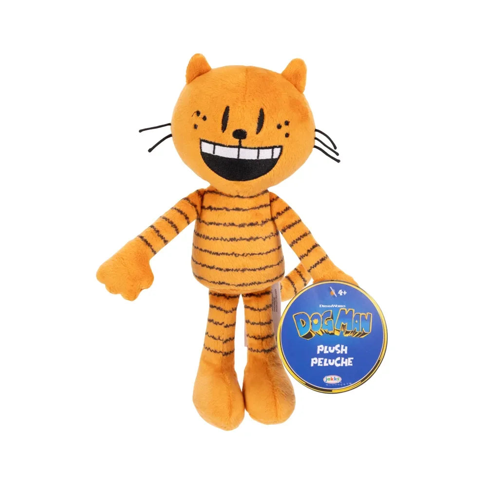 Petey 9-inch plush front view with Dog Man tag – Ireland