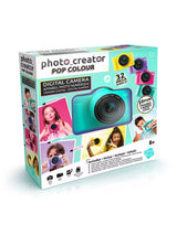 Photo Creator Pop Colour green edition retail box with product photos and features shown on white background