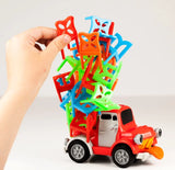 Pick-Up Pete motorised truck with colourful stacking chairs Ireland