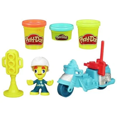Unboxed Play-Doh Police Motorcycle set with figure, accessories, and compound – Ireland