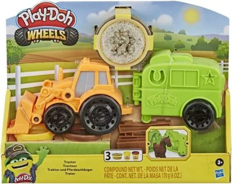 Play-Doh Tractor Farm Truck packaging front with compound tubs – Ireland