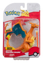 Pokemon Battle Feature Figure Charizard in retail packaging showing Charizard figure and fire missile accessory inside blister pack