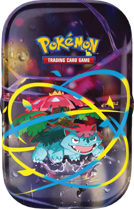 Pokémon Mega Heroes Mini Tin featuring Mega Venusaur artwork and contents in Ireland