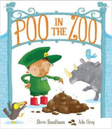 Front cover of Poo in the Zoo children’s rhyming picture book by Steve Smallman and Ada Grey in Ireland