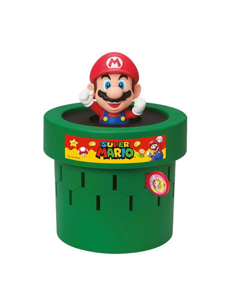 Pop Up Super Mario green pipe game with Mario figure