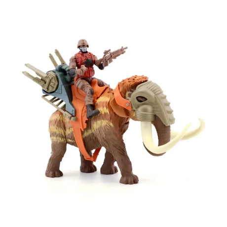 Mammoth toy with mounted figure and weapon gear from Primal Clash set – Ireland