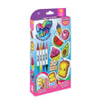 Puffy Art Foodies Large Pack box showing food designs, marker pens and 3D Puffy Magic artwork