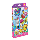 Puffy Art Foodies Large Pack box showing food designs, marker pens and 3D Puffy Magic artwork
