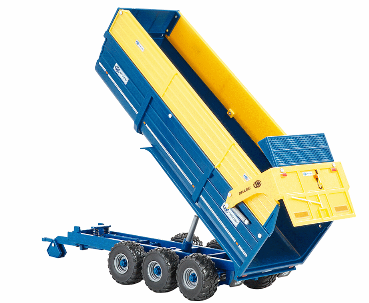 Britains Kane Tri-Axle Halfpipe Silage Trailer - 43284