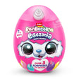 Pink Rainbocorns Eggzania Baby Mania surprise egg with white horn and large character face graphic on front
