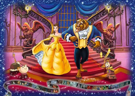 Ravensburger Beauty and the Beast Collector's Edition 1000 piece jigsaw puzzle artwork close up
