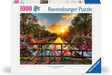 Front of the Ravensburger Bicycles of Amsterdam 1000 piece jigsaw puzzle box